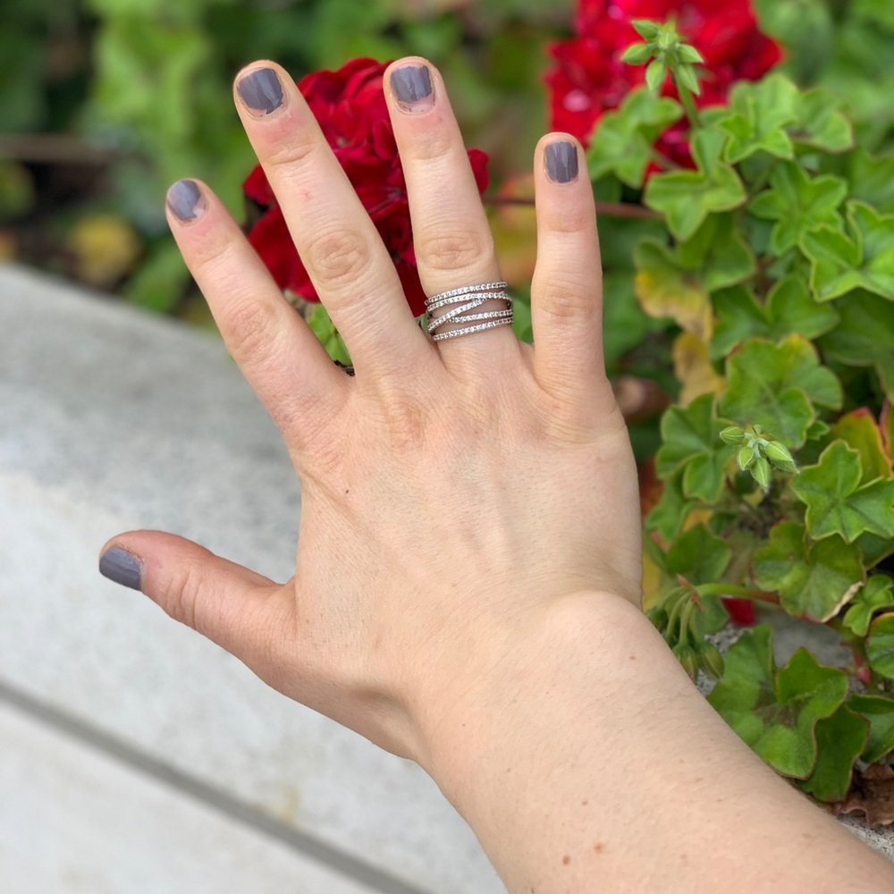 Silver layered ring - Picture 8 of 8